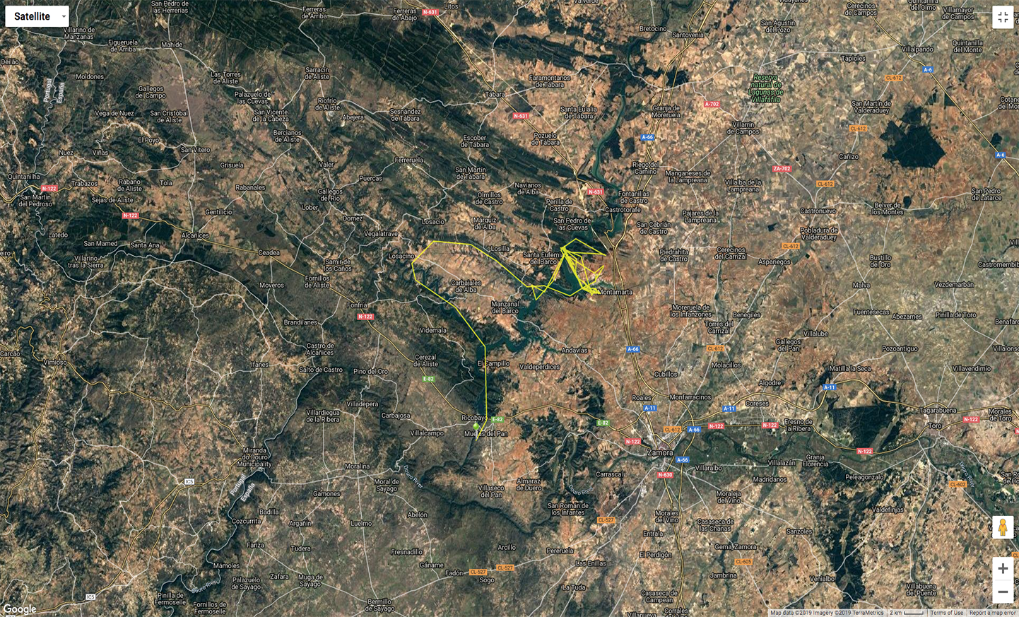 Mapa de navega��o Grifo