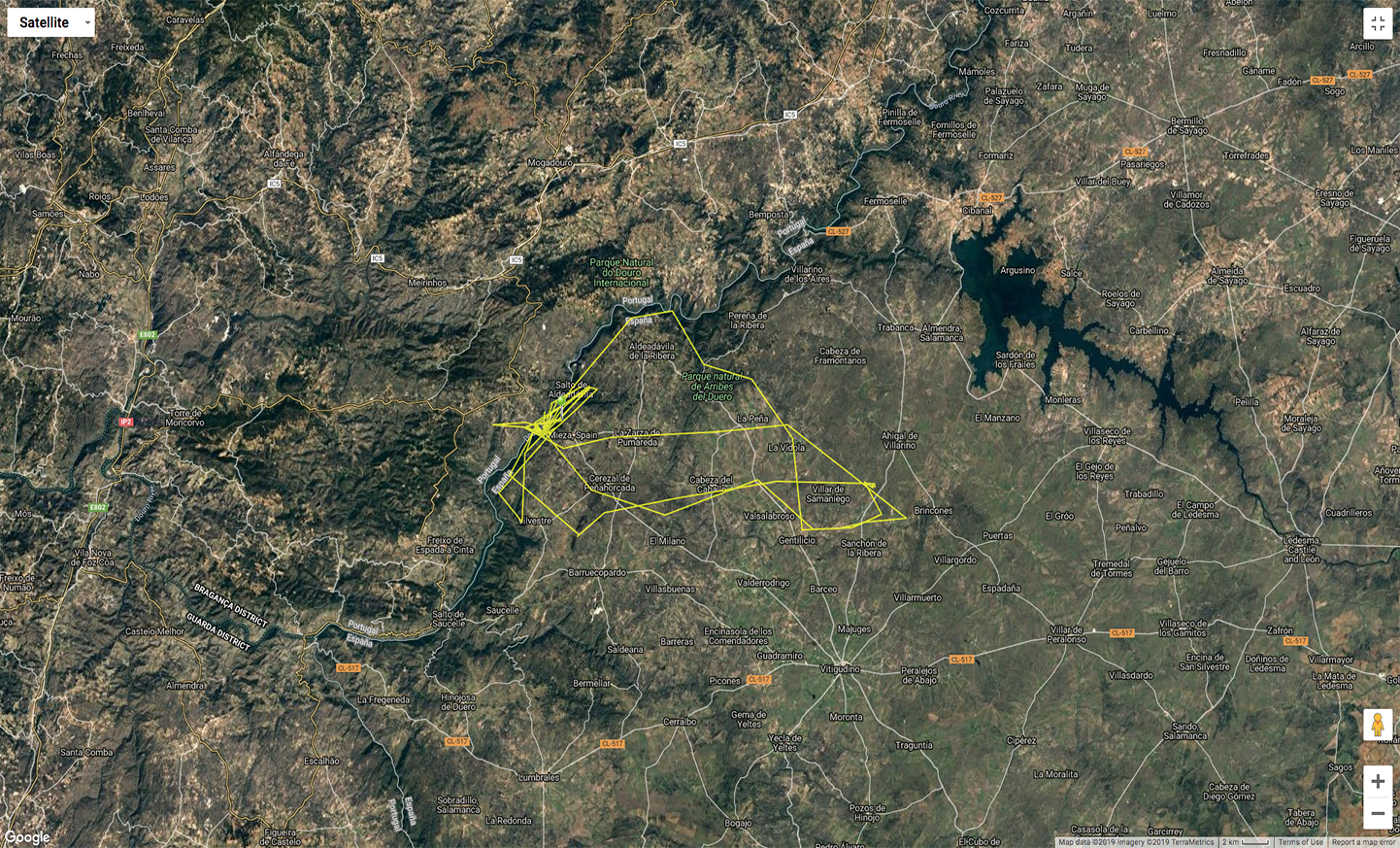 Mapa de navega��o Grifo