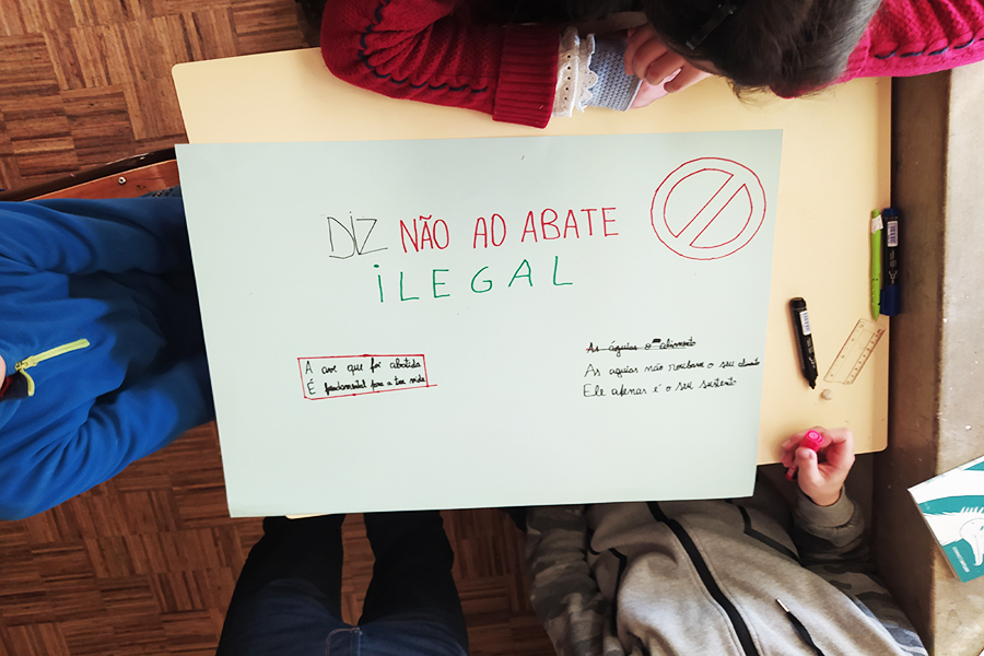 Projetos Sentinelas e ConnectNatura: alunos/as do 8.� e 4.� anos do agrupamento de Escolas de Miranda do Douro aprendem sobre as aves necr�fagas
